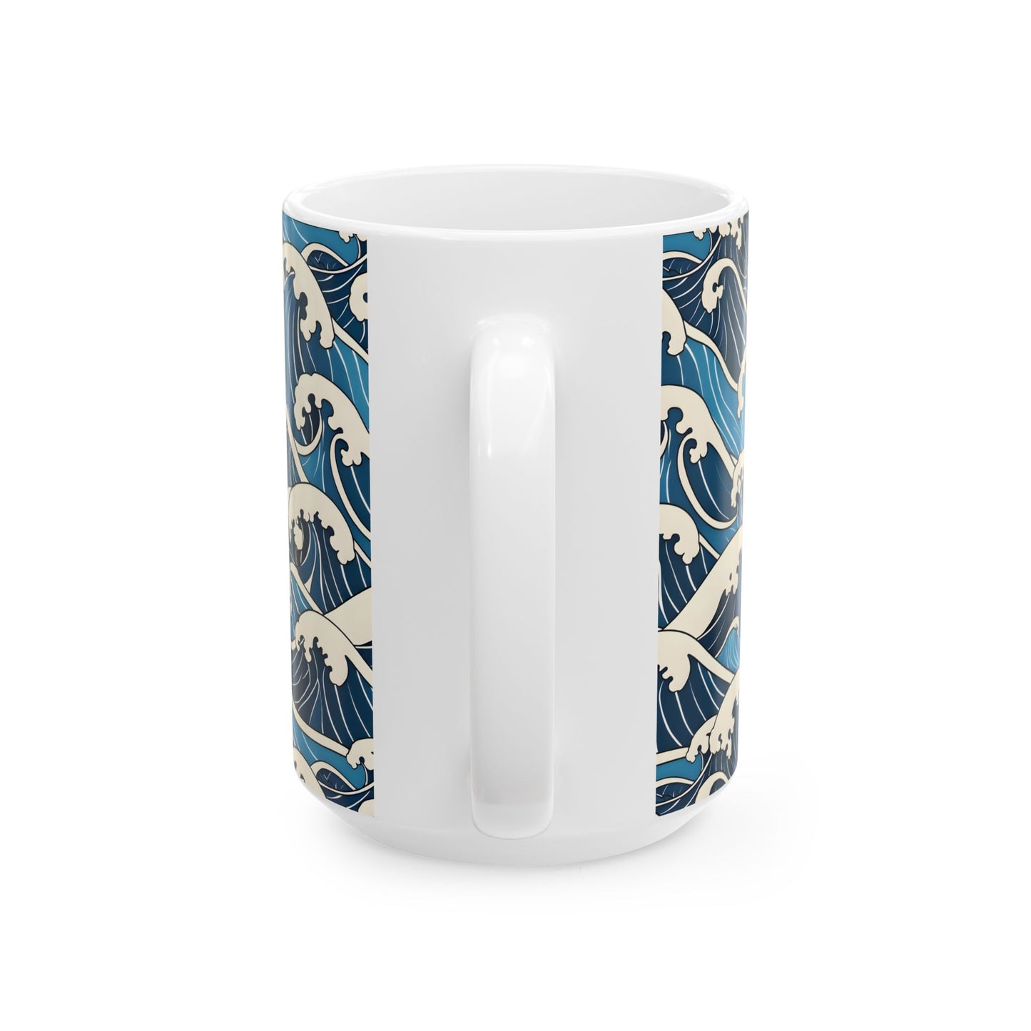 Ocean Waves Ceramic Mug — Ocean Inspired Tea Cup